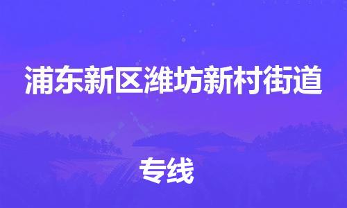 番禺区到浦东新区潍坊新村街道物流专线-番禺区至浦东新区潍坊新村街道运输公司-番禺到华东物流