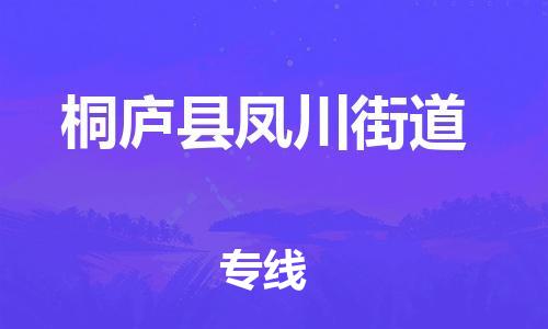 番禺区到桐庐县凤川街道物流专线-番禺区至桐庐县凤川街道运输公司-番禺到华东物流